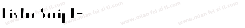 Bistro Script字体转换